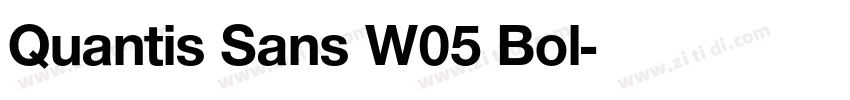 Quantis Sans W05 Bol字体转换